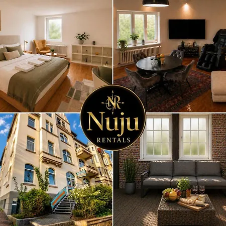 Nuju - 4-zimmer, 10 Gaeste, Wintergarten & Terrasse & Parkplatz منزل للإقامة